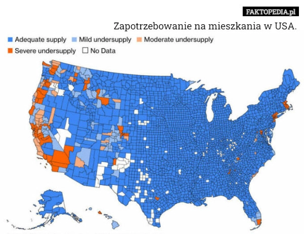 
    Zapotrzebowanie na mieszkania w USA.