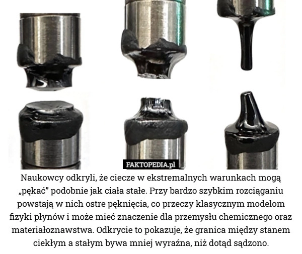 
    Naukowcy odkryli, że ciecze w ekstremalnych warunkach mogą „pękać” podobnie