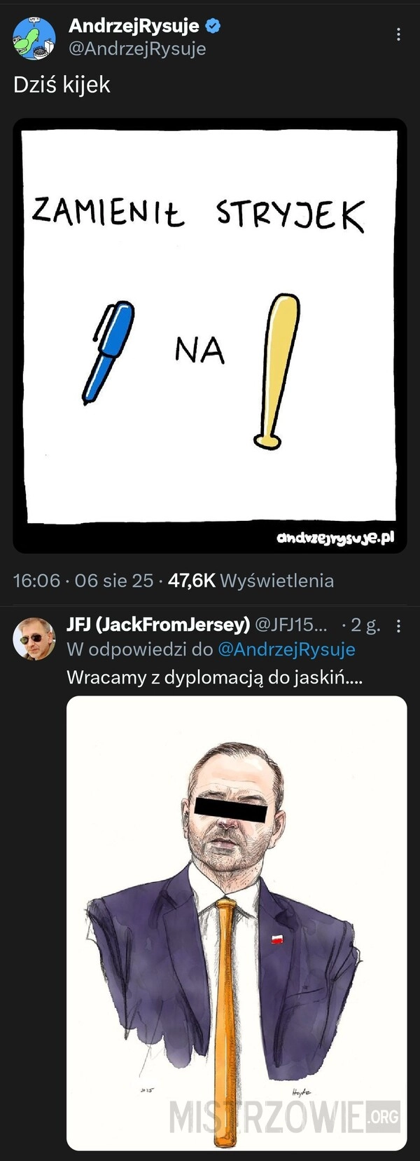 
    Zamienił stryjek