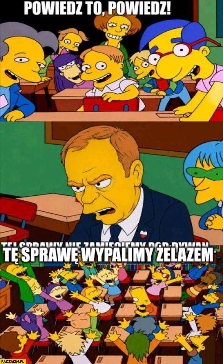
    Powiedz to, Tusk: tę sprawę wypalimy żelazem Simpsonowie