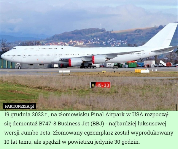 
    
			19 grudnia 2022 r., na złomowisku Pinal Airpark w USA rozpoczął się demontaż					