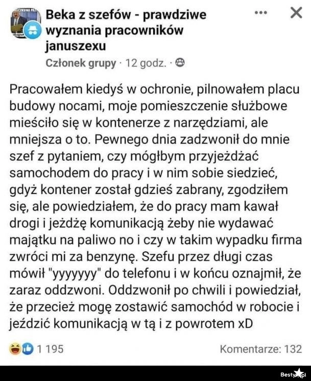 
    Szef, który przekroczył granice bezczelności 