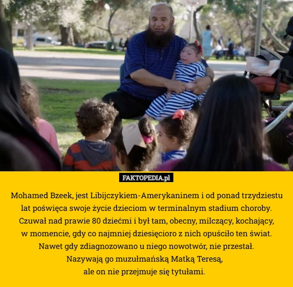 
     Mohamed Bzeek, jest Libijczykiem-Amerykaninem i od ponad trzydziestu lat