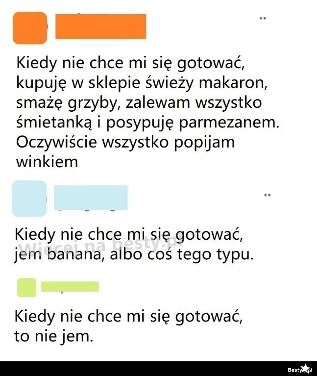 
    Kiedy nie chce się gotować 