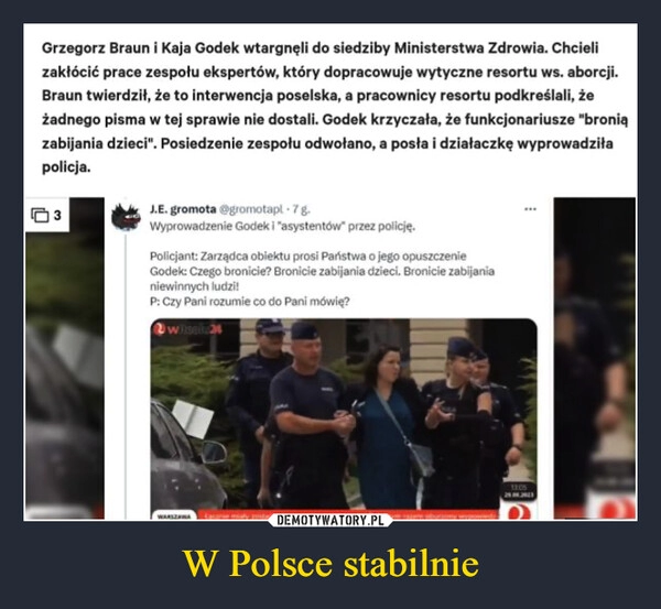 
    W Polsce stabilnie