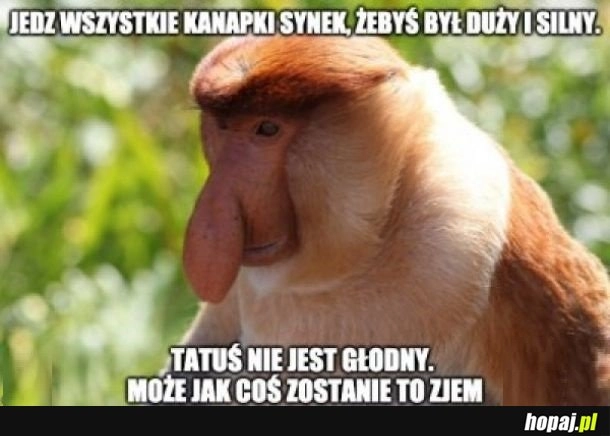 
    Tatuś nie jest głodny