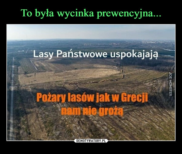 
    To była wycinka prewencyjna...