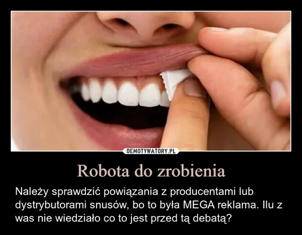 
    Robota do zrobienia