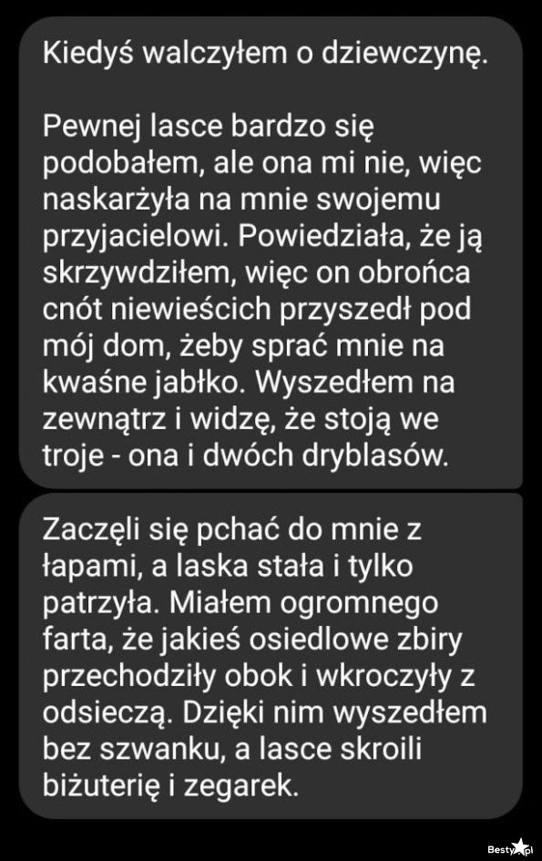 
    Pomoc z niespodziewanej strony 