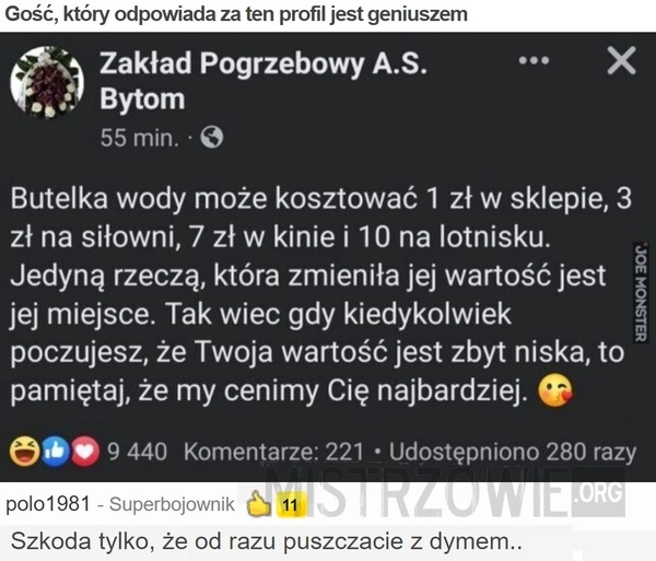 
    Gość, który odpowiada za ten profil jest geniuszem