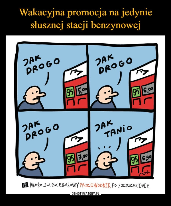 
    Wakacyjna promocja na jedynie słusznej stacji benzynowej