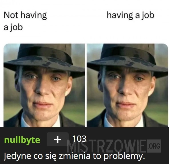 
    Z Pracą VS Bez Pracy