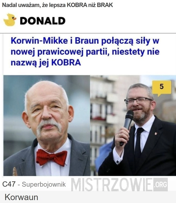 
    Nadal uważam, że lepsza KOBRA niż BRAK