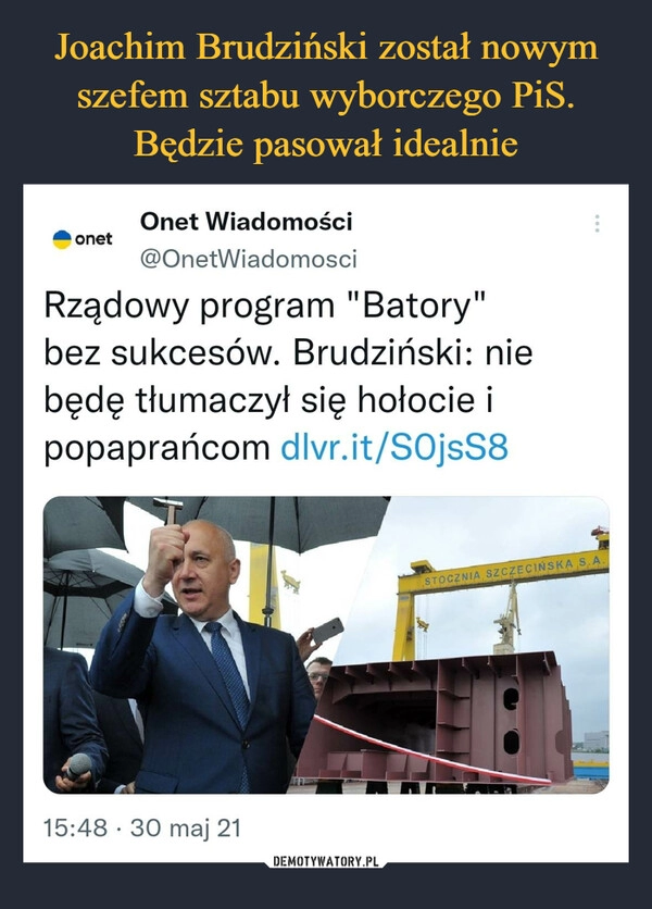 
    Joachim Brudziński został nowym szefem sztabu wyborczego PiS. Będzie pasował idealnie