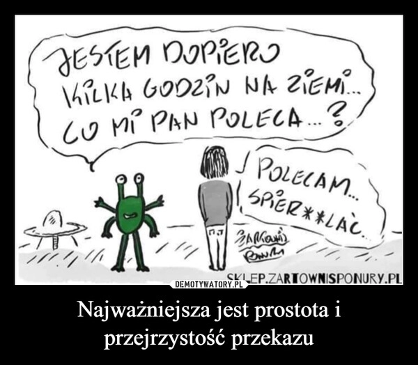 
    Najważniejsza jest prostota i przejrzystość przekazu