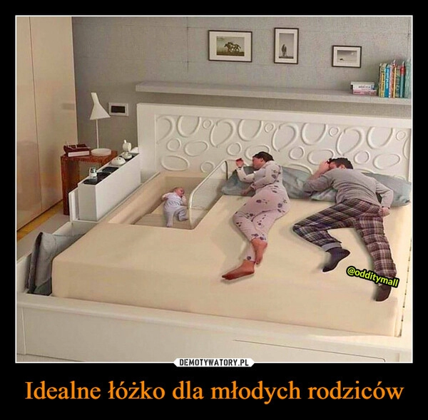 
    Idealne łóżko dla młodych rodziców