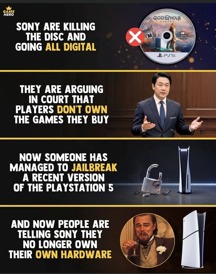 
    F Sony.. no disc no Buy... And not an online desk a game that you can play completely with no internet from day one