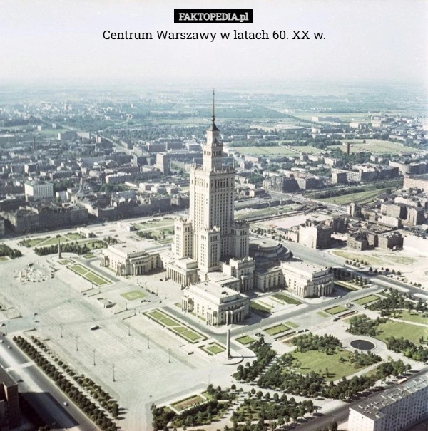 
    Centrum Warszawy w latach 60. XX w.