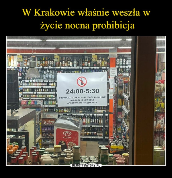 
    W Krakowie właśnie weszła w
 życie nocna prohibicja