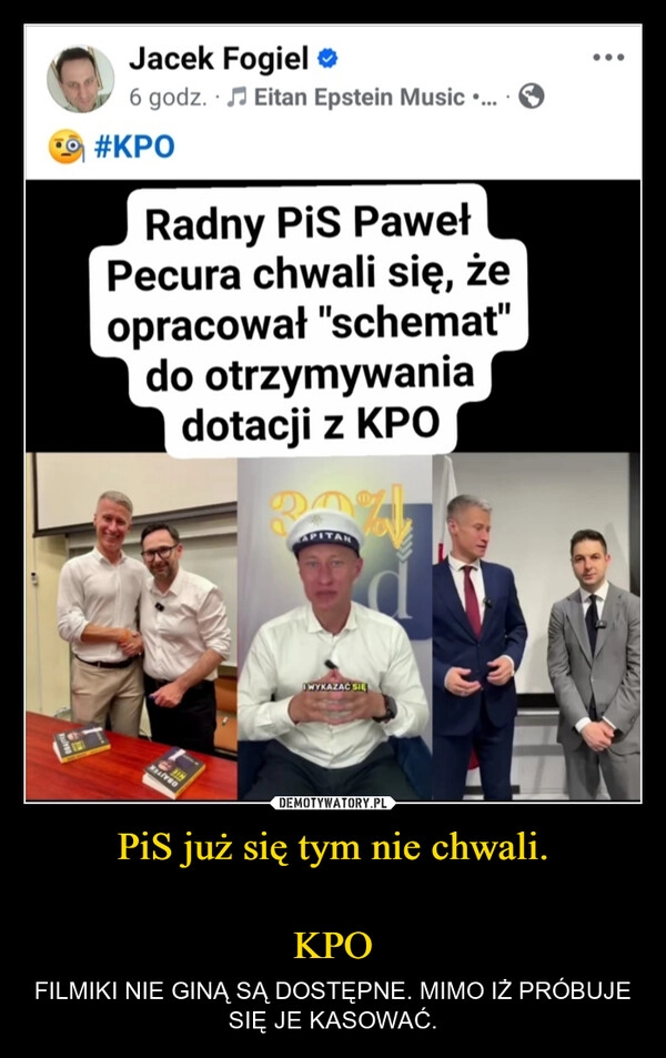 
    PiS już się tym nie chwali.

KPO