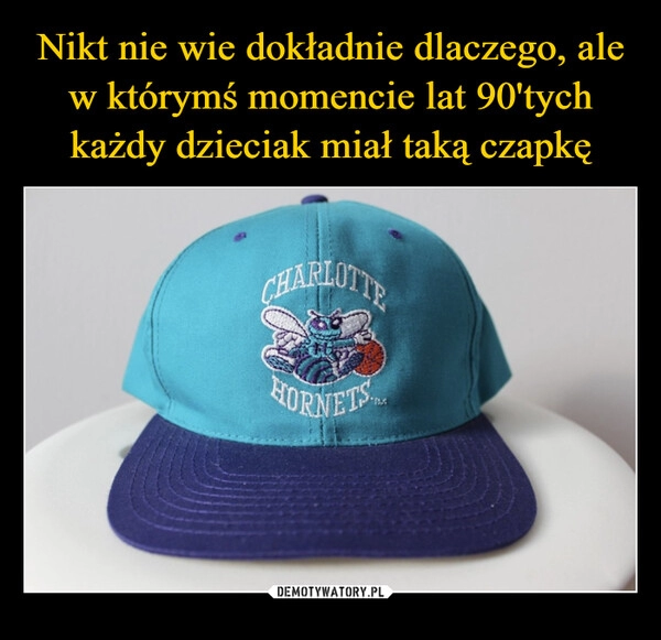 
    Nikt nie wie dokładnie dlaczego, ale w którymś momencie lat 90'tych każdy dzieciak miał taką czapkę