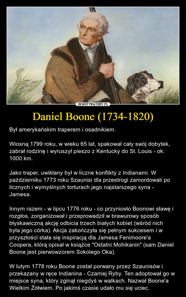 
    Daniel Boone (1734-1820)