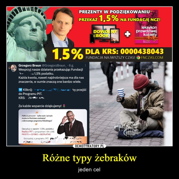 
    Różne typy żebraków