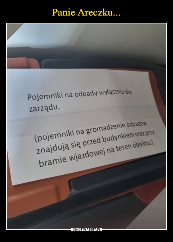 
    Panie Areczku...