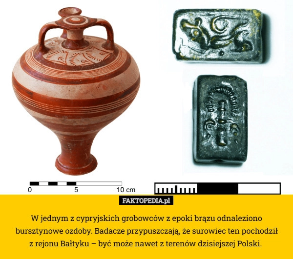 
    W jednym z cypryjskich grobowców z epoki brązu odnaleziono bursztynowe ozdoby.