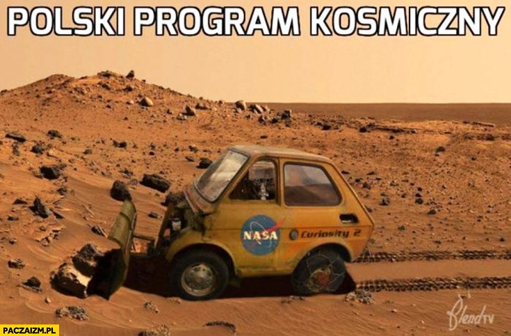 
    Maluch sonda curiosity polski program kosmiczny Fiat 126p