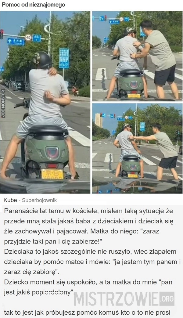 
    Pomoc od nieznajomego