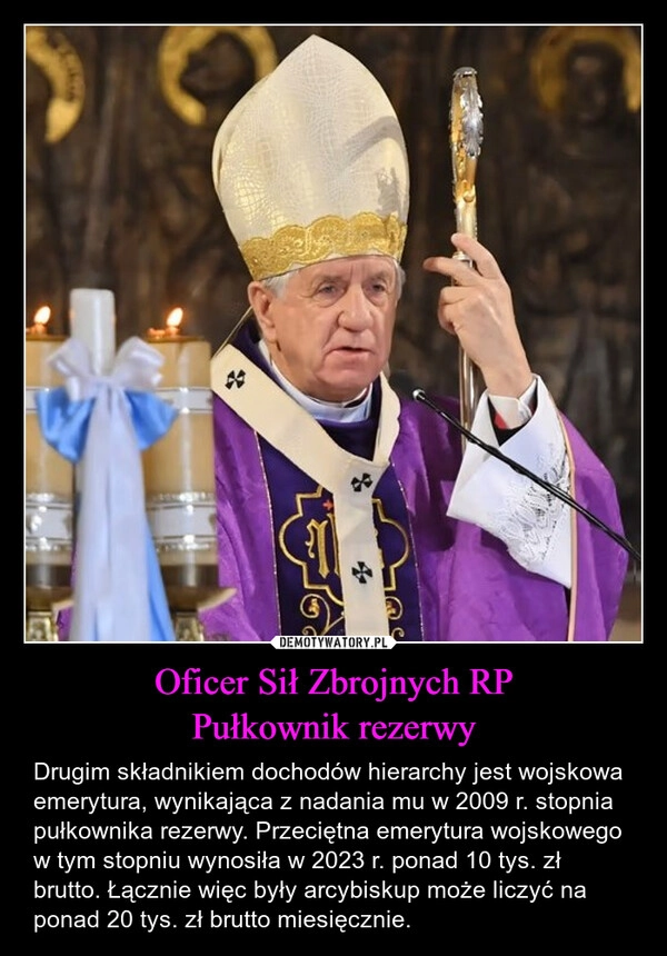 
    Oficer Sił Zbrojnych RP
Pułkownik rezerwy