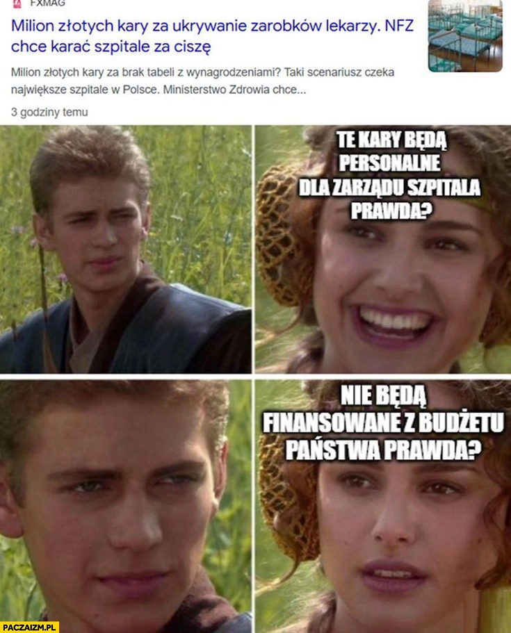 
    Milion złotych kary za ukrywanie zarobków lekarz te kary to dla zarządu szpitala prawda? Nie będą finansowane z budżetu państwa?