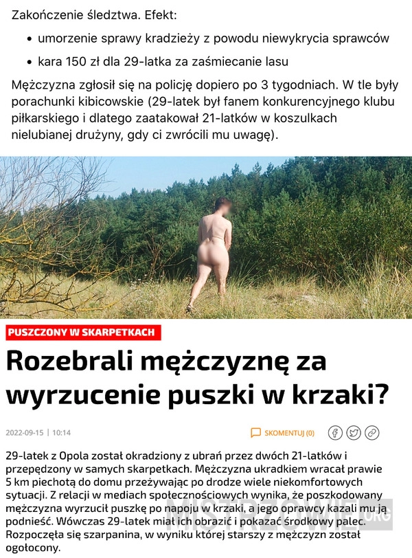 
    Finał sprawy "Gołodupca z Opola"