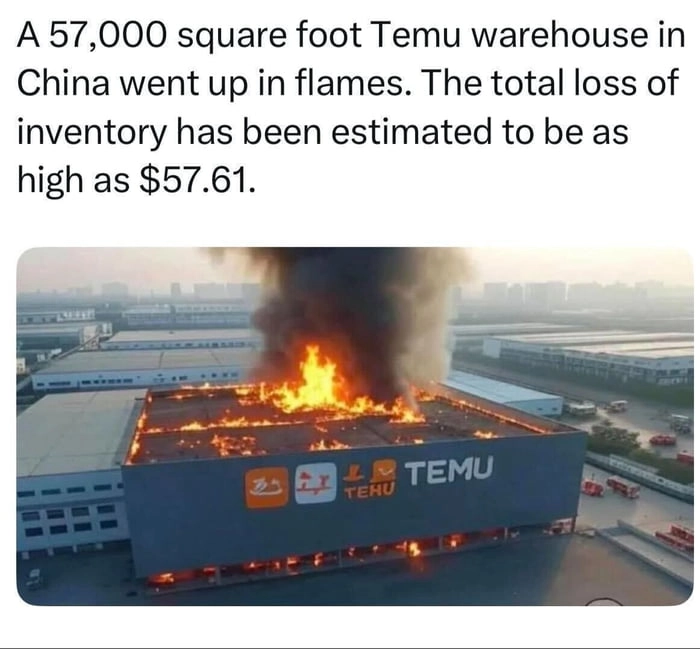 
    They attempted to use temu fire hydrants...