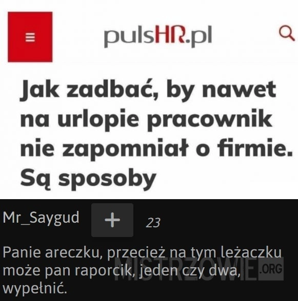 
    
			Panie Areczku...					