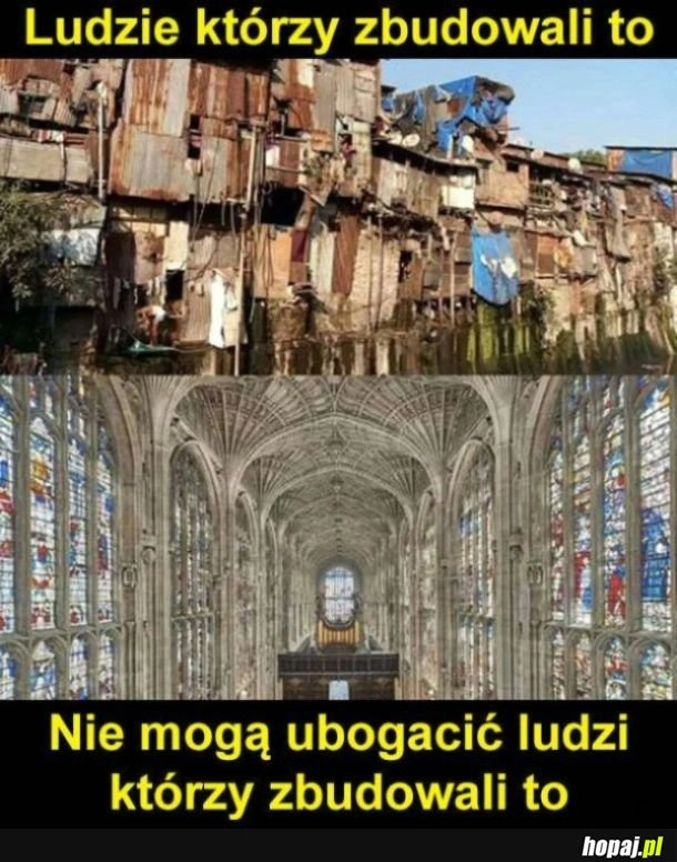 
    Katedry zbudowali kibole