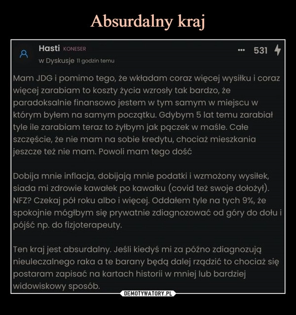 
    Absurdalny kraj