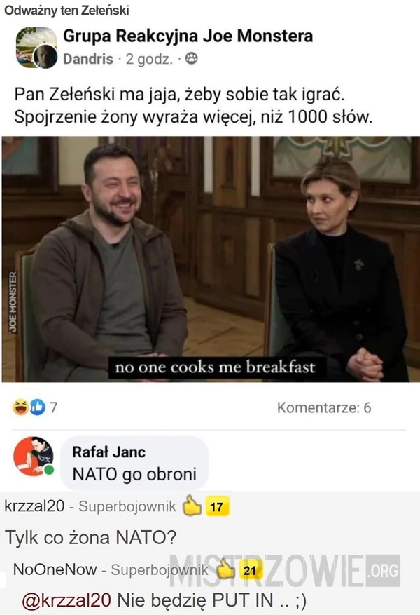 
    
			Odważny ten Zełeński					