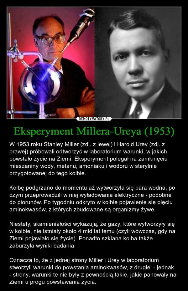 
    Eksperyment Millera-Ureya (1953)