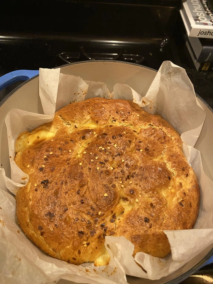 
    Fresh out of the oven Wisconsin style hot & spicy cheese bread!