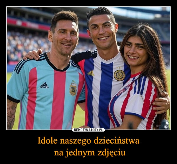 
    Idole naszego dzieciństwa
 na jednym zdjęciu