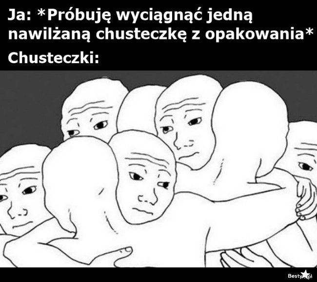 
    Posklejane chusteczki 