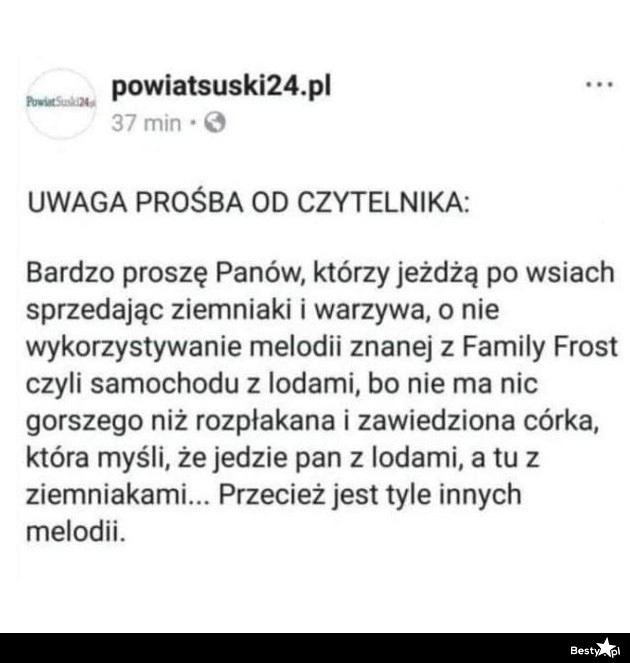 
    Prośba od czytelnika 