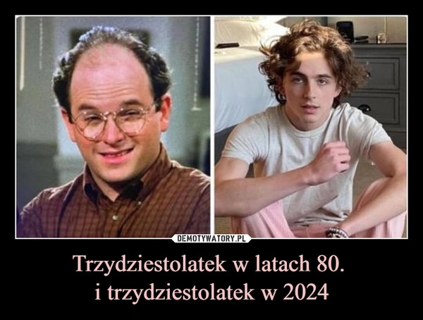 
    Trzydziestolatek w latach 80. 
i trzydziestolatek w 2024