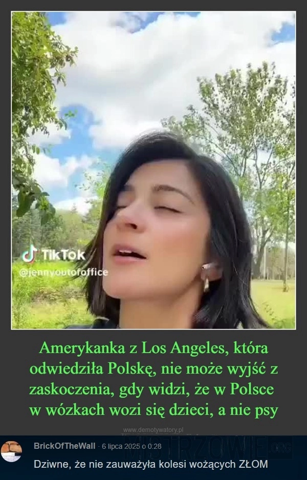 
    Zaskoczona Amerykanka