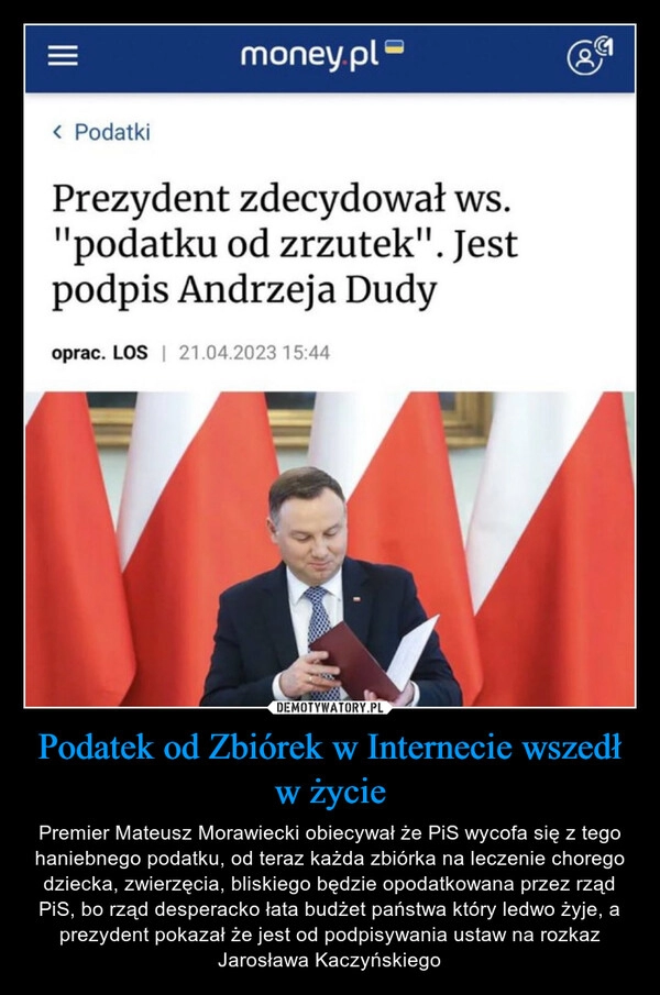 
    Podatek od Zbiórek w Internecie wszedł w życie