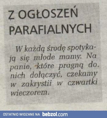 
    Ogłoszenie parafialne