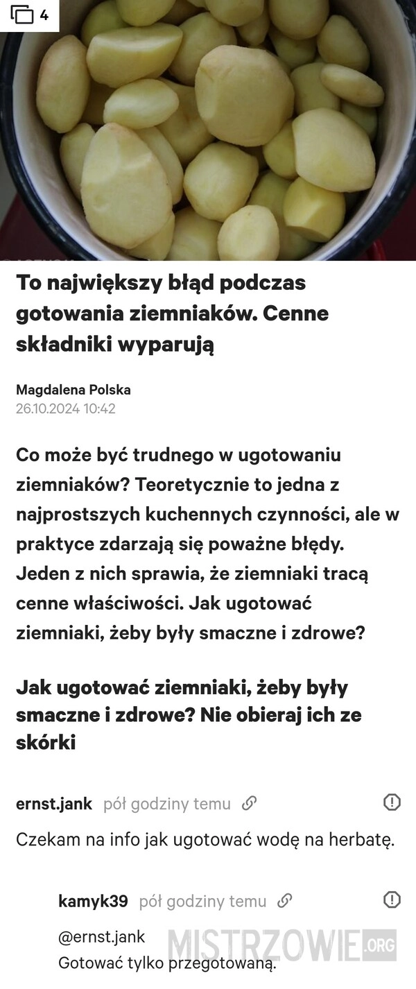 
    Jak ugotować ziemniaki