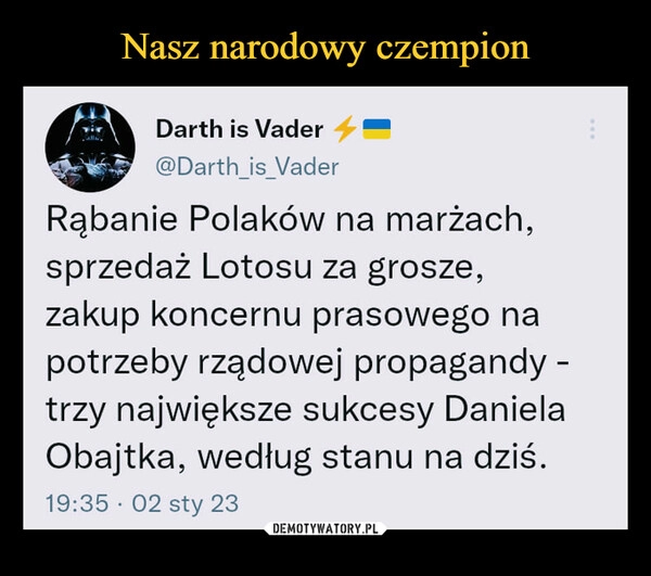 
    Nasz narodowy czempion 